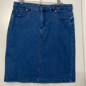 Denim jean skirt